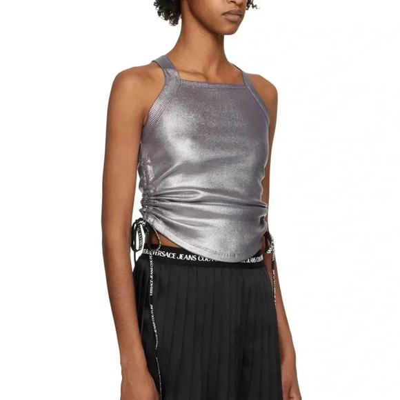 VERSACE JEANS COUTURE
Silver Ruched Tank Top - Picture 4 of 11